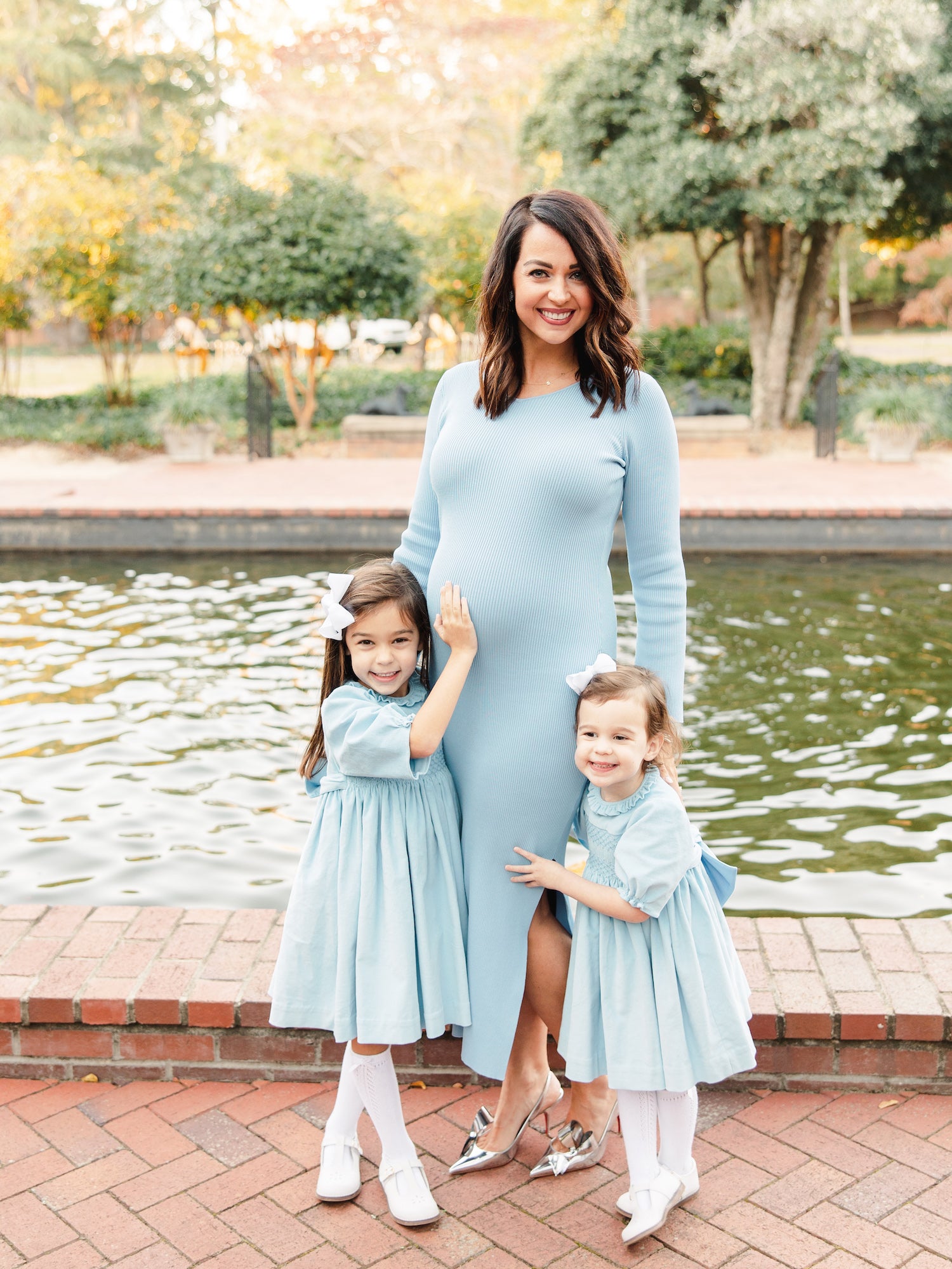 Image Title Charlotte sy Dimby classic timeless traditional smocked dresses for babies and girls handmade French style children clothing paris boutique cinderella disney princess dress blue slipper