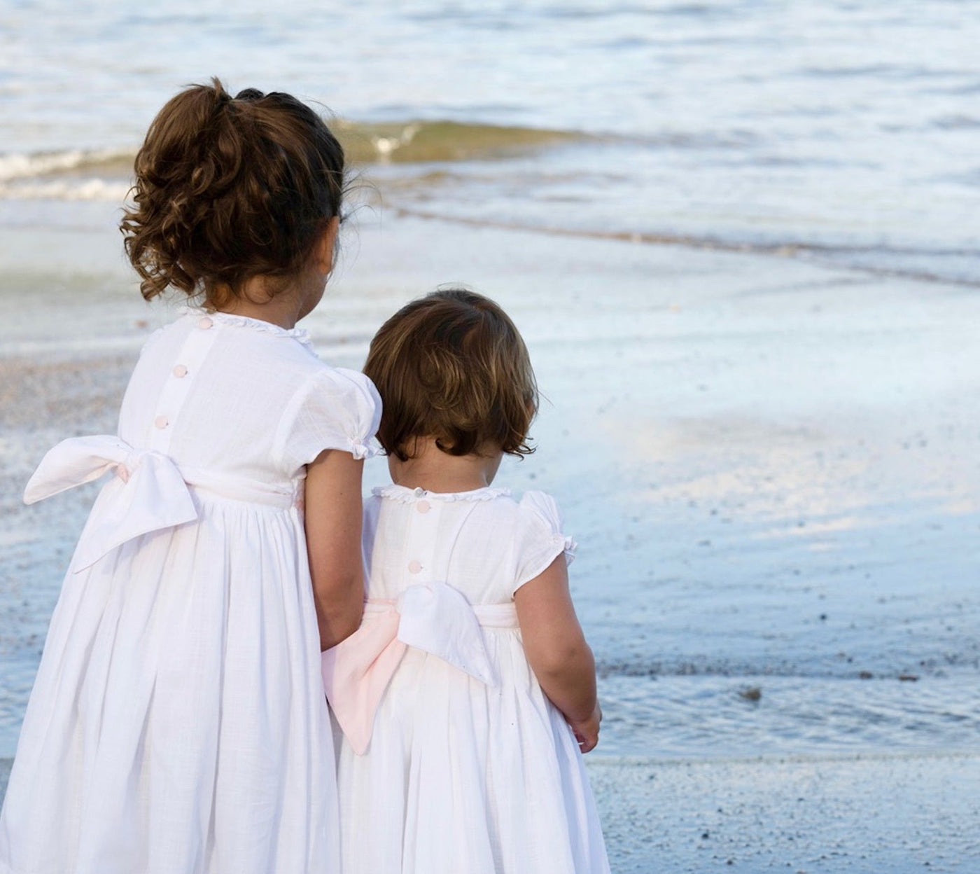 Charlotte sy Dimby white heirloom traditional handmade classic chic european smocked dress for babies and girl paris kids clothingstore