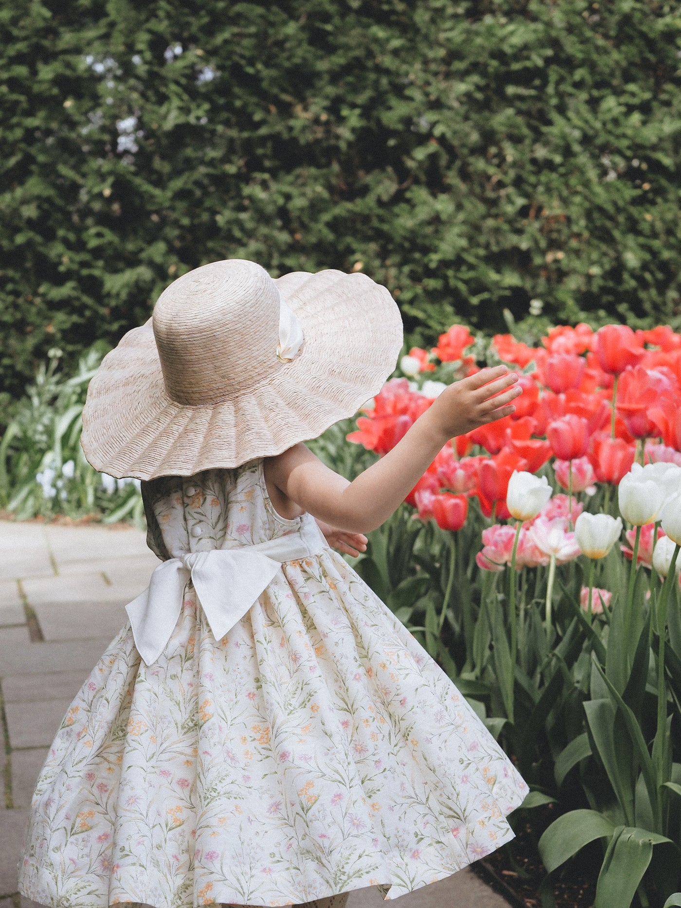 Charlotte sy Dimby floral print handmade summer smocked dress for children